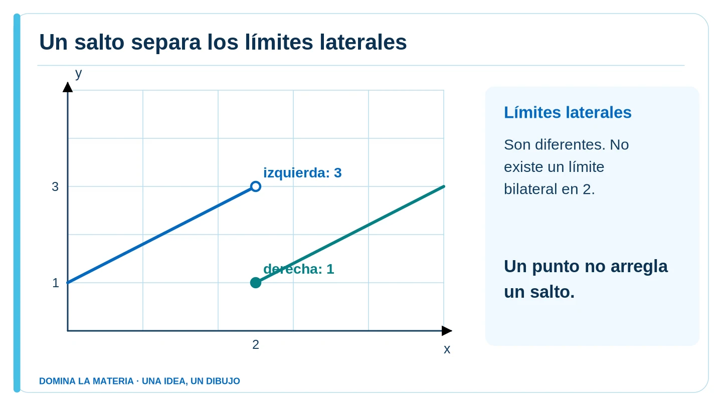 Un salto separa los límites laterales. Descripción en el texto contiguo.