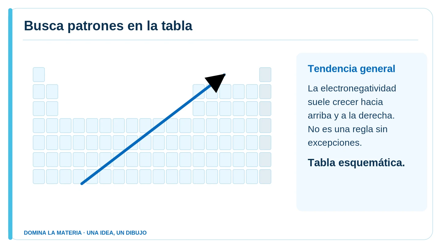 Busca patrones en la tabla. Descripción en el texto contiguo.